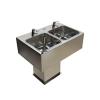 Bagni di contrasto per arti inferiori con termometro